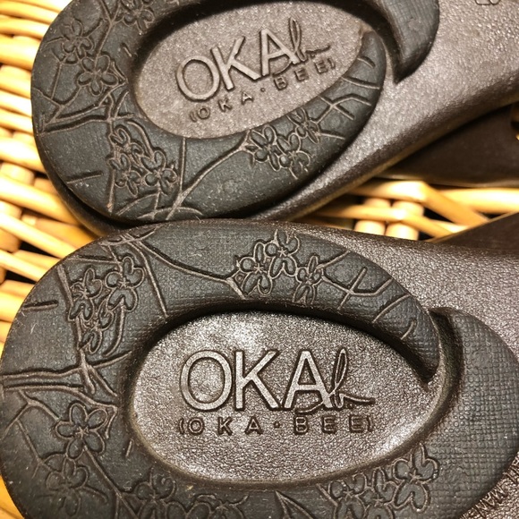 OKASHABEEI flip flops OKAb Bead Embellished Size M - Picture 4 of 8